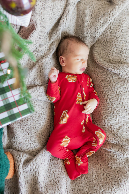 Kyte Baby Zippered Footie in Gingerbread