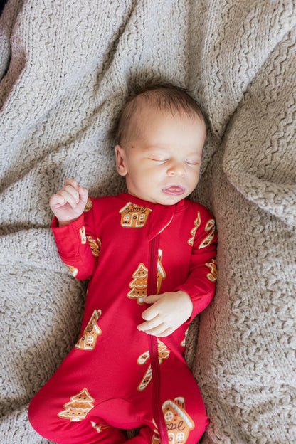 Kyte Baby Zippered Footie in Gingerbread
