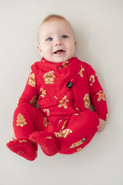 Kyte Baby Zippered Footie in Gingerbread