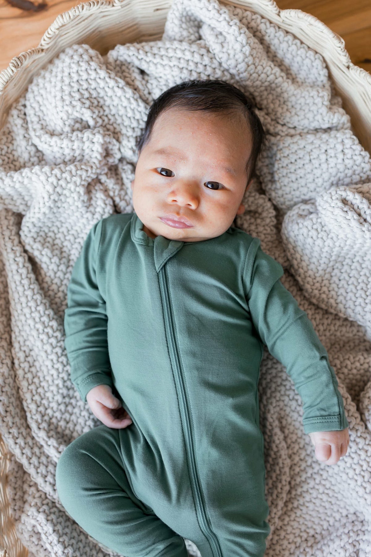 Kyte Baby Zippered Footie in Pine