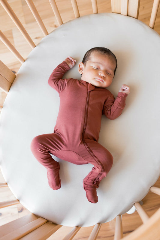 Kyte Baby Zippered Footie in Ember