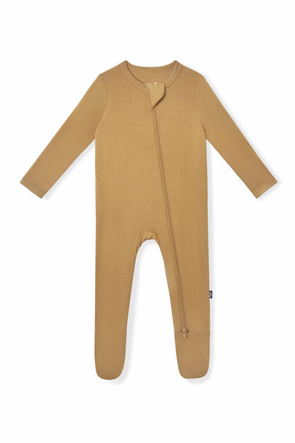 Kyte Baby Zippered Footie in Ochre