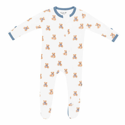 Kyte Baby Teddy Bear Zippered Footie Pajama