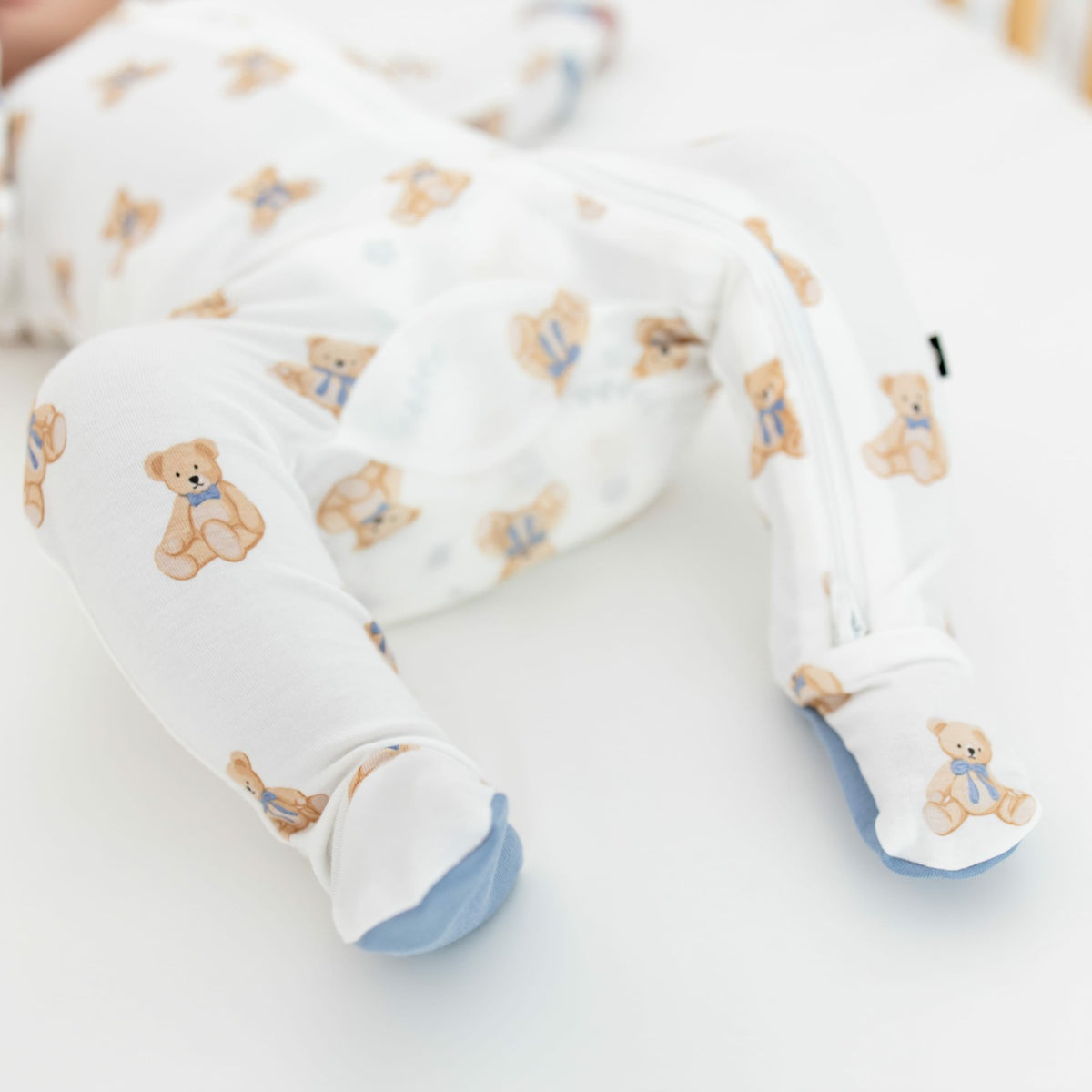 Kyte Baby Teddy Bear Zippered Footie Pajama