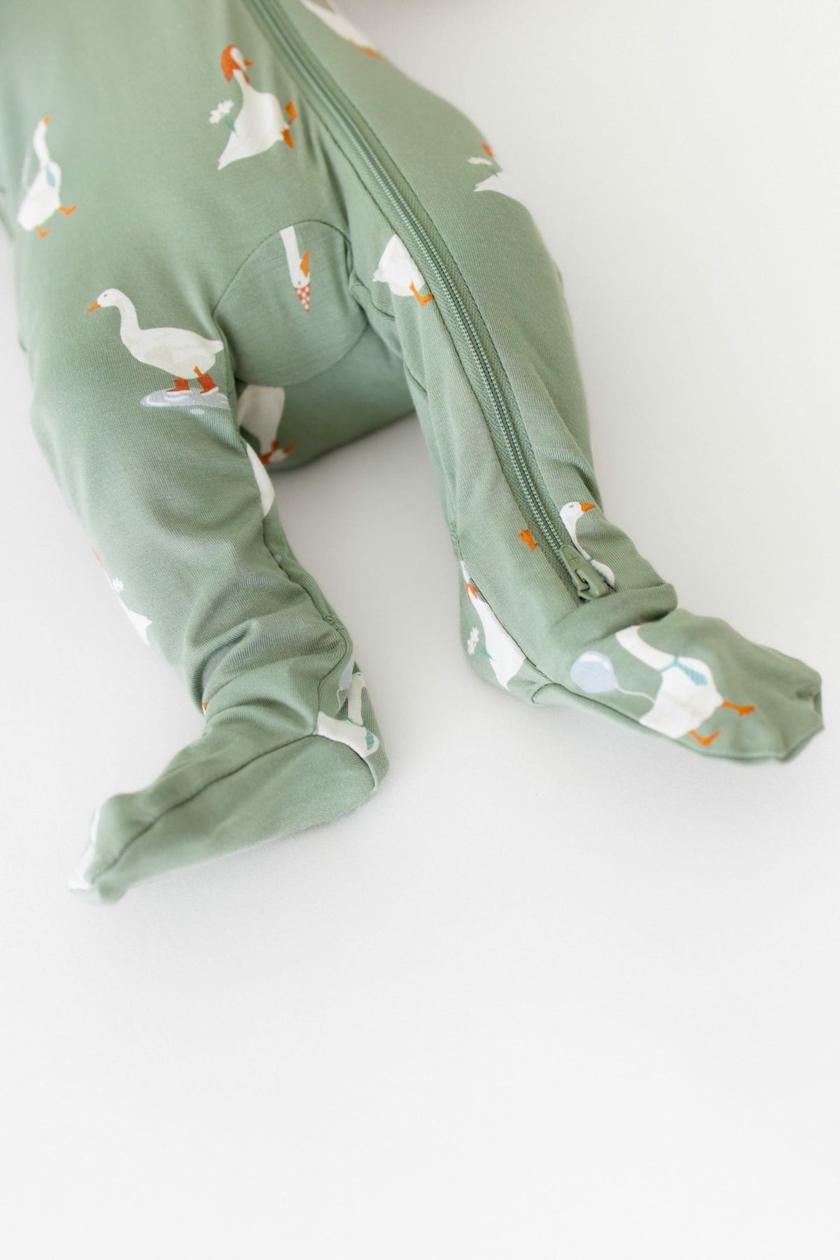 Kyte Baby Goose Zippered Footie Pajamas