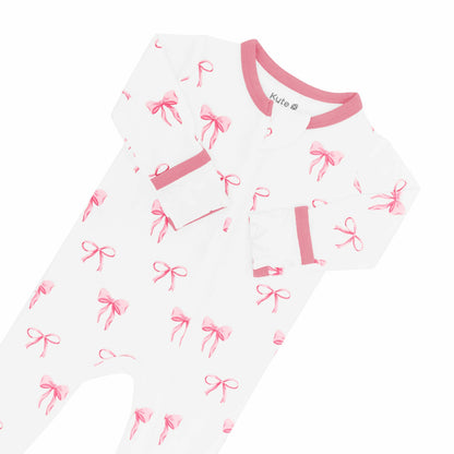 Kyte Baby Zippered Footie in Bow