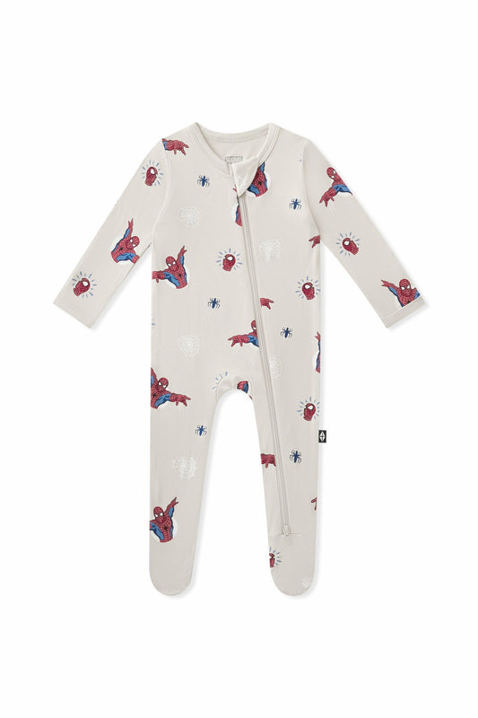 Kyte Baby Zippered Footie in Spider-Man
