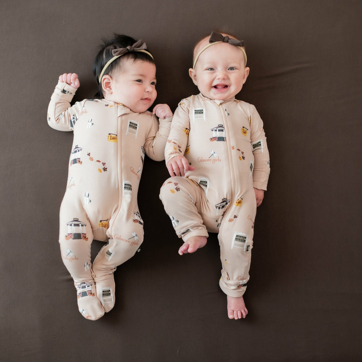 Kyte Baby Zippered Footie in Gilmore Girls