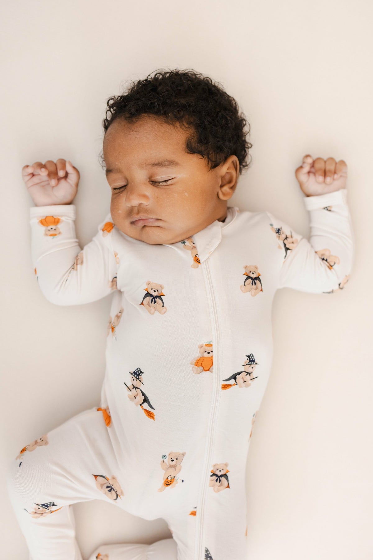 Kyte Baby Zippered Footie in Halloween Teddy