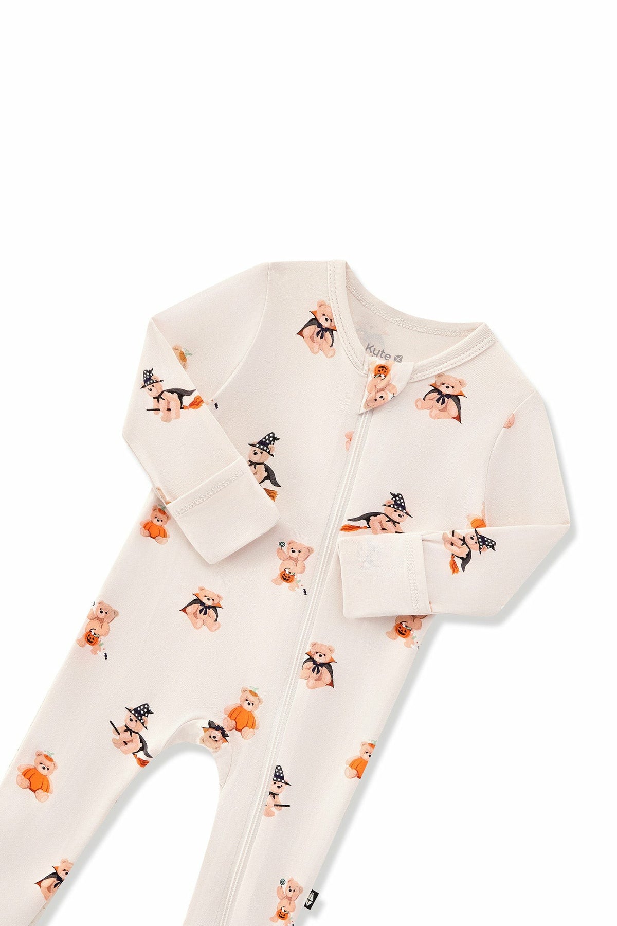 Kyte Baby Zippered Footie in Halloween Teddy
