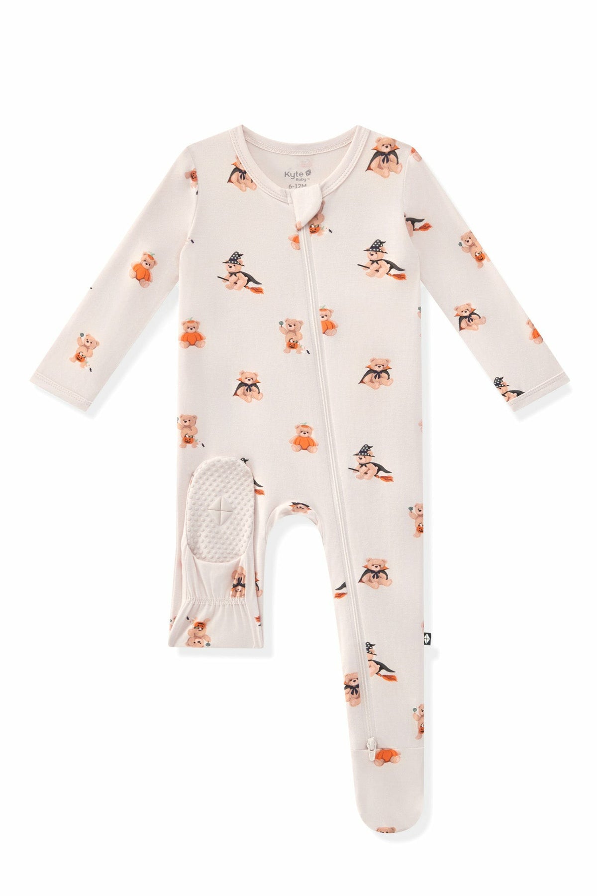 Kyte Baby Zippered Footie in Halloween Teddy