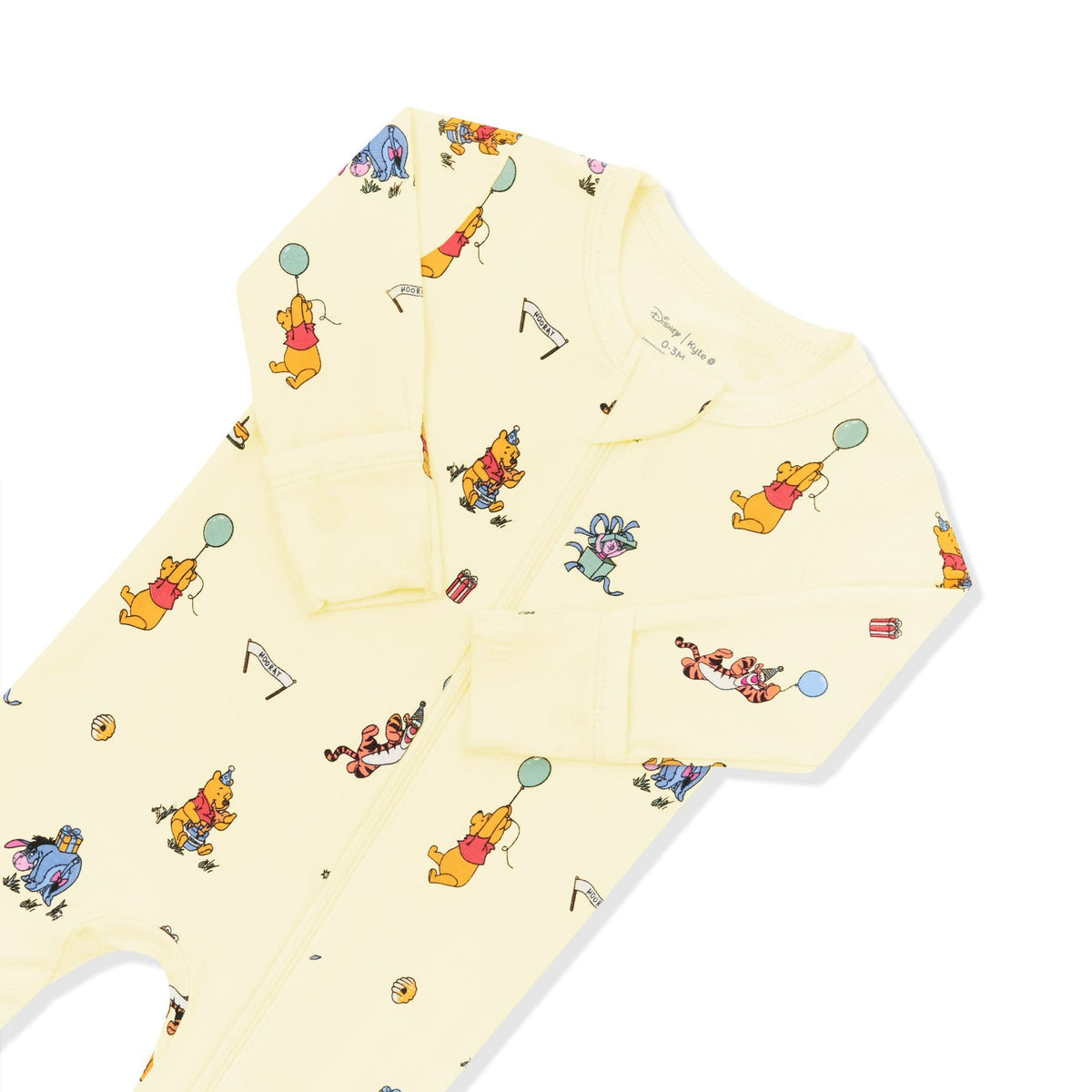 Kyte Baby Zippered Footie in Winnie the Pooh Celebration