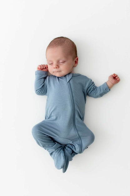 Kyte Baby Zippered Footie in Slate