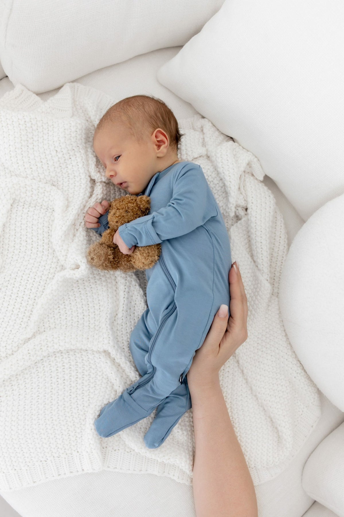 Kyte Baby Zippered Footie in Slate