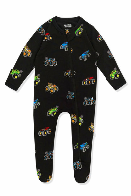 Kyte Baby Zippered Footie in Monster Truck