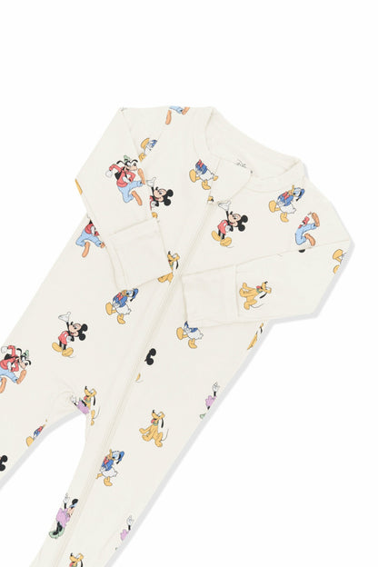 Kyte Baby Zippered Footie in Mickey Mouse and Friends