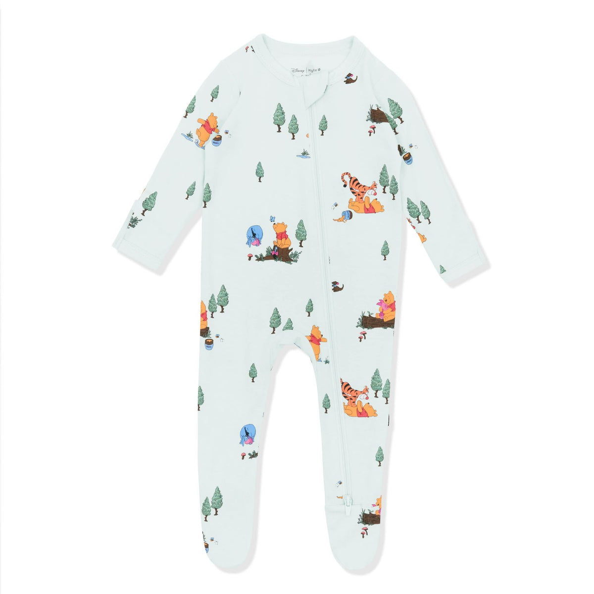 Kyte Baby Zippered Footie in Winnie the Pooh Hundred Acre Wood
