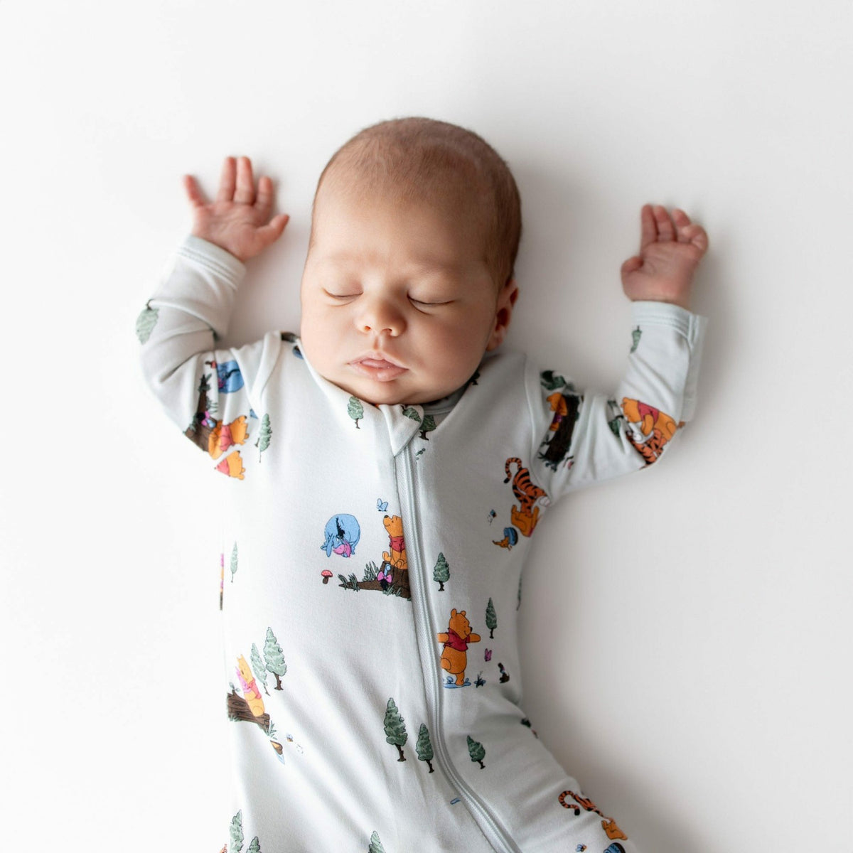 Kyte Baby Zippered Footie in Winnie the Pooh Hundred Acre Wood