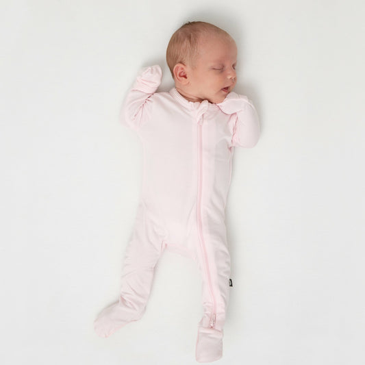 Kyte Baby Zippered Footie in Sakura