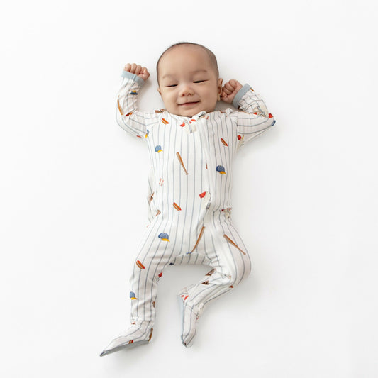 Kyte Baby Zippered Footie in Home Run