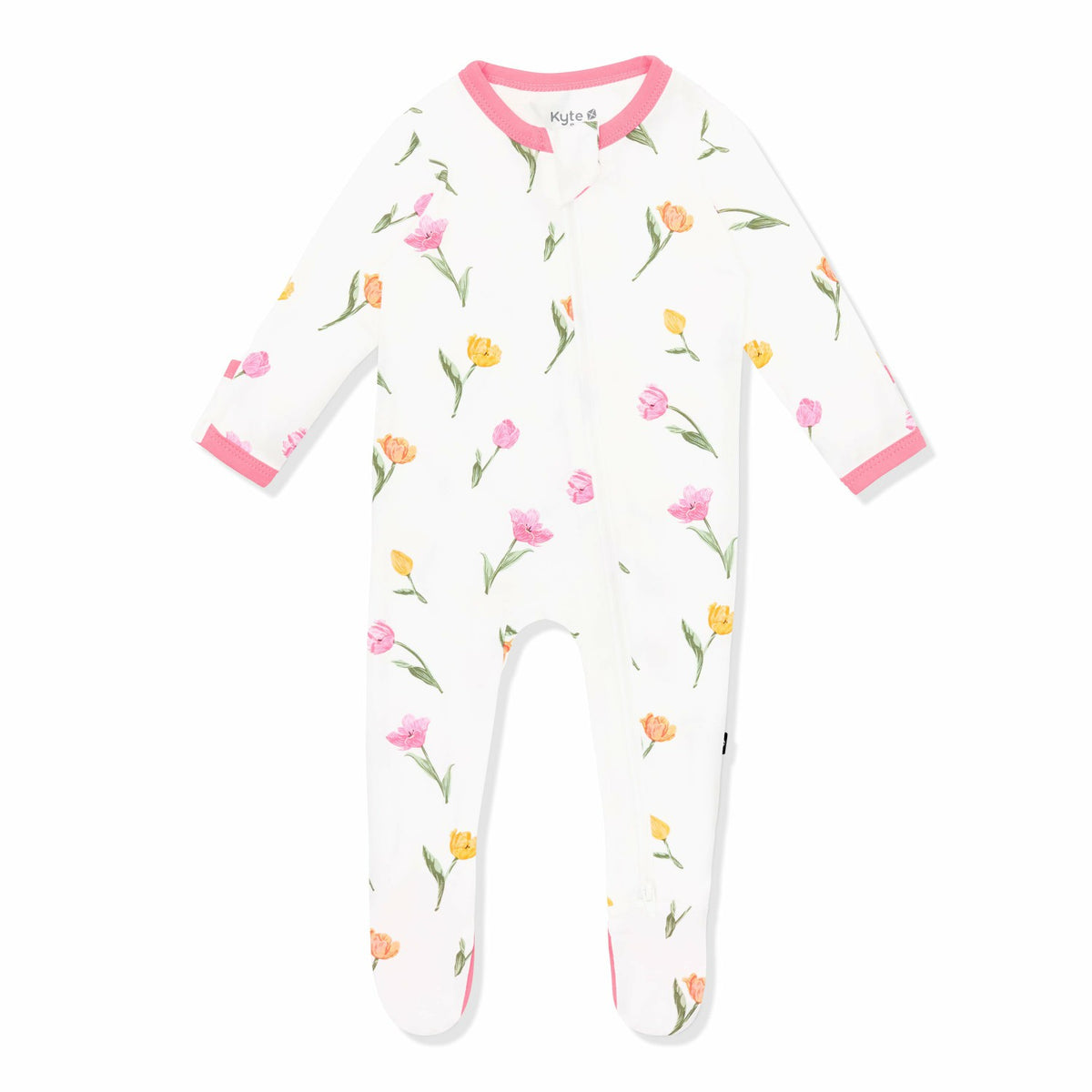 Kyte Baby Zippered Footie in Tulip