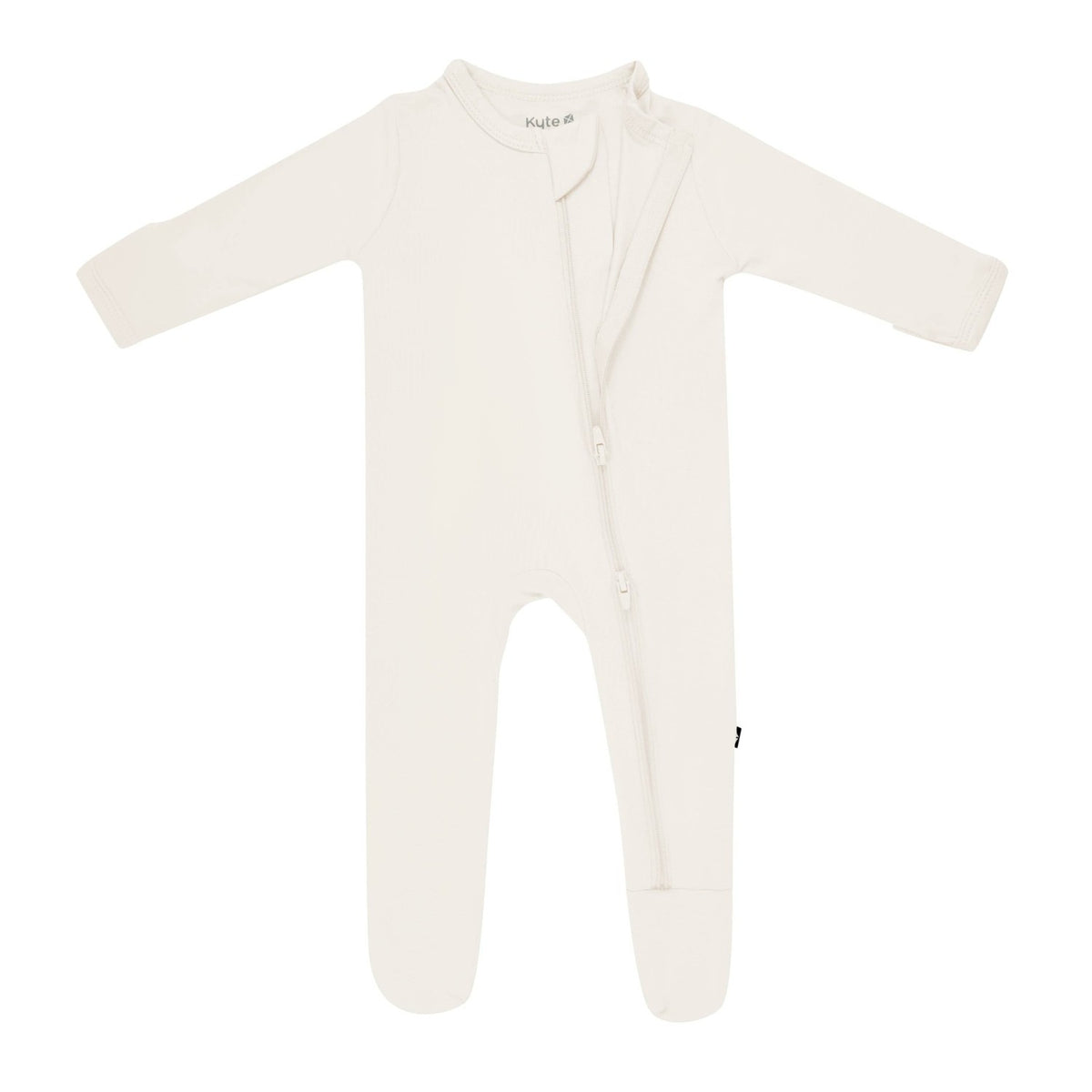 Kyte Baby Zippered Footie in Oat