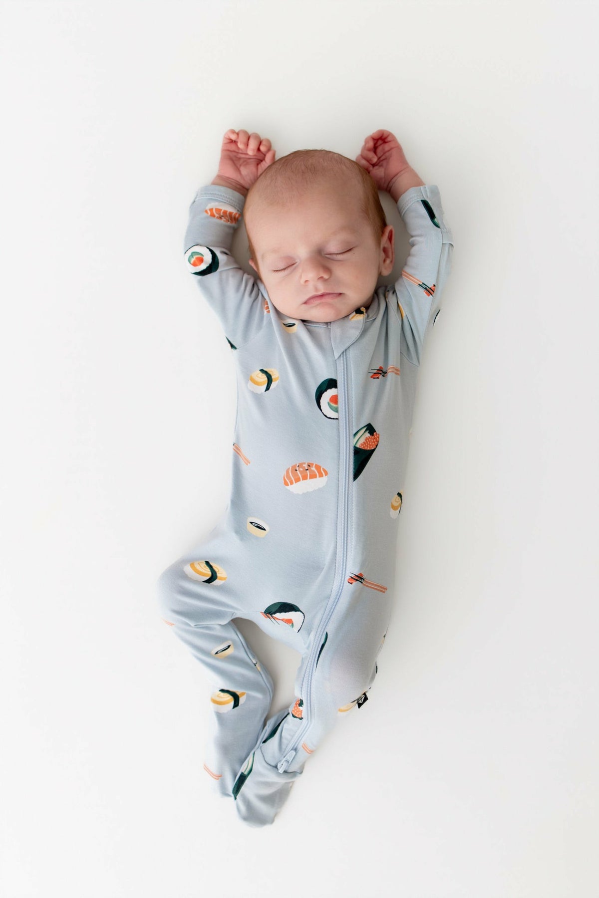 Kyte Baby Zippered Footie in Ice Sushi
