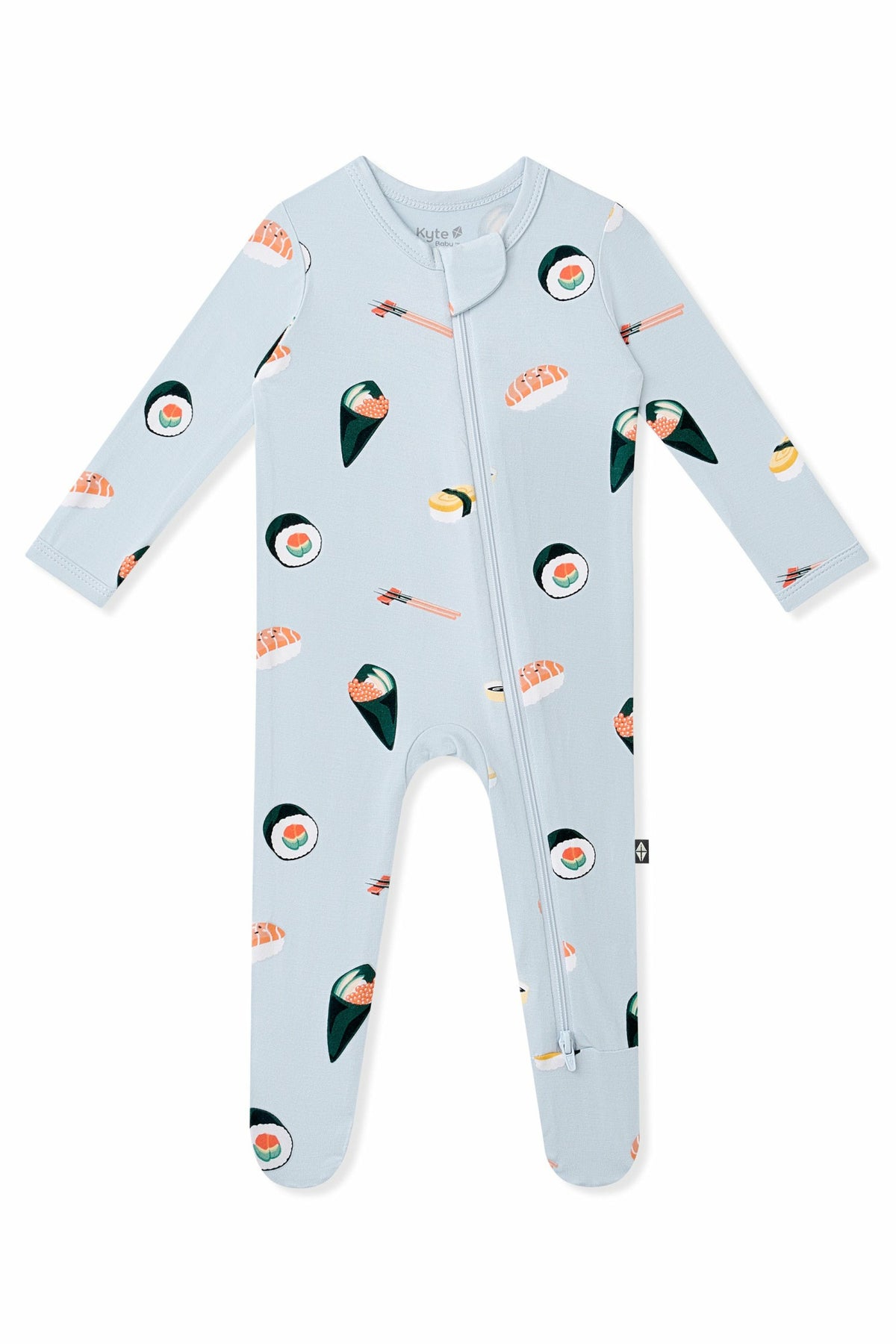 Kyte Baby Zippered Footie in Ice Sushi