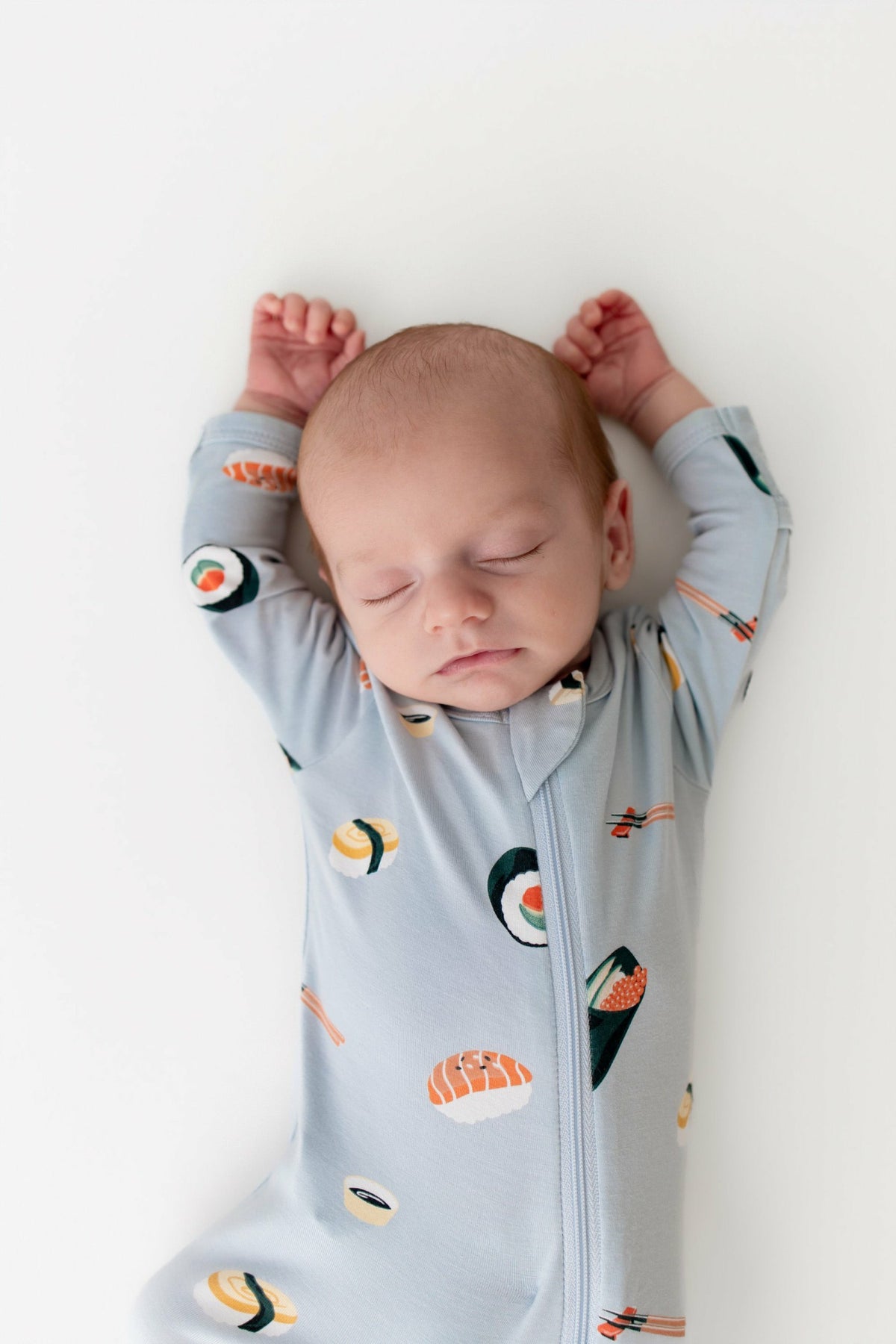 Kyte Baby Zippered Footie in Ice Sushi