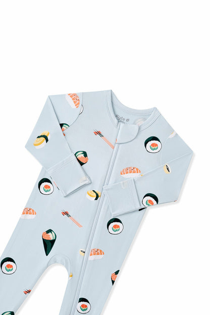 Kyte Baby Zippered Footie in Ice Sushi