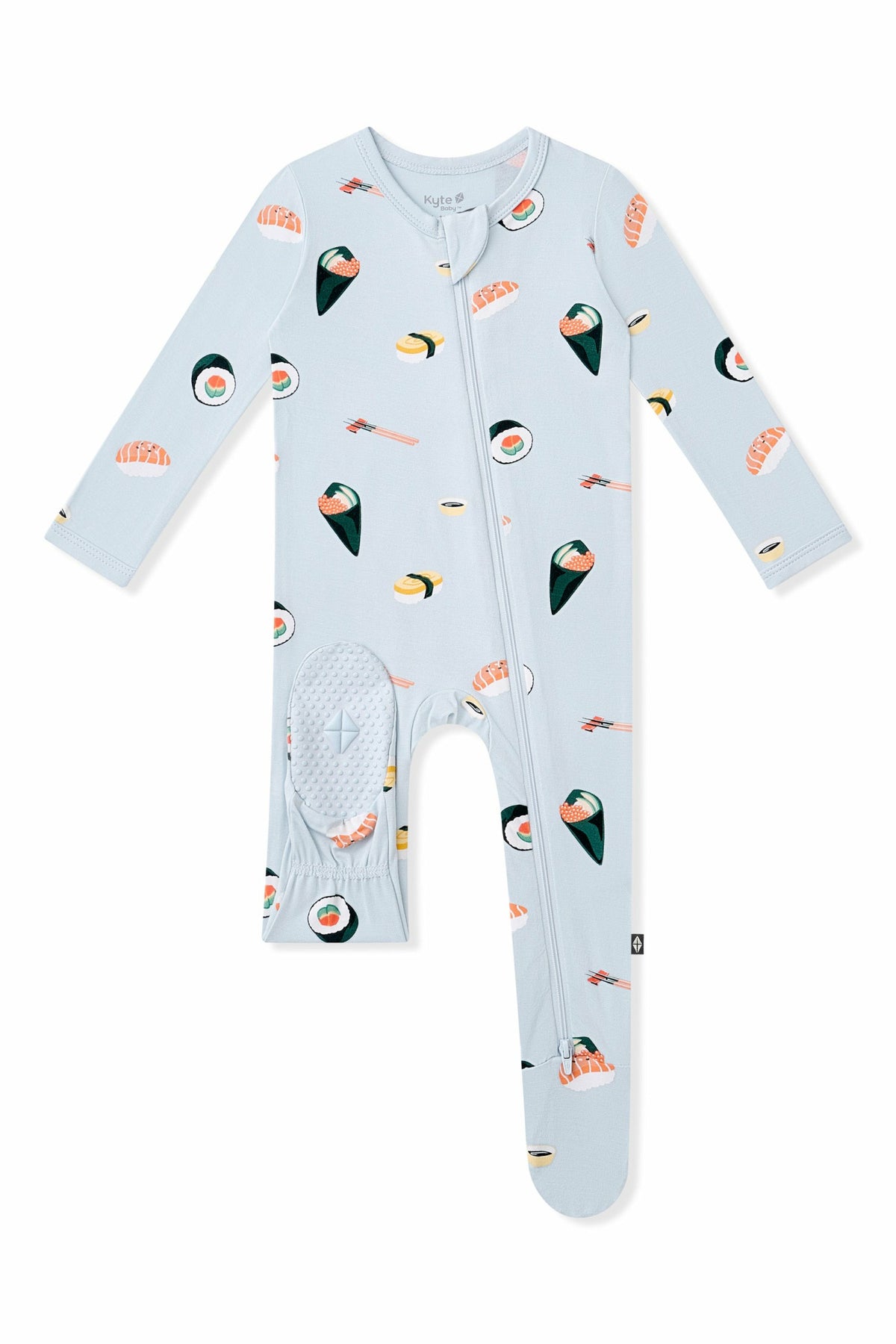 Kyte Baby Zippered Footie in Ice Sushi