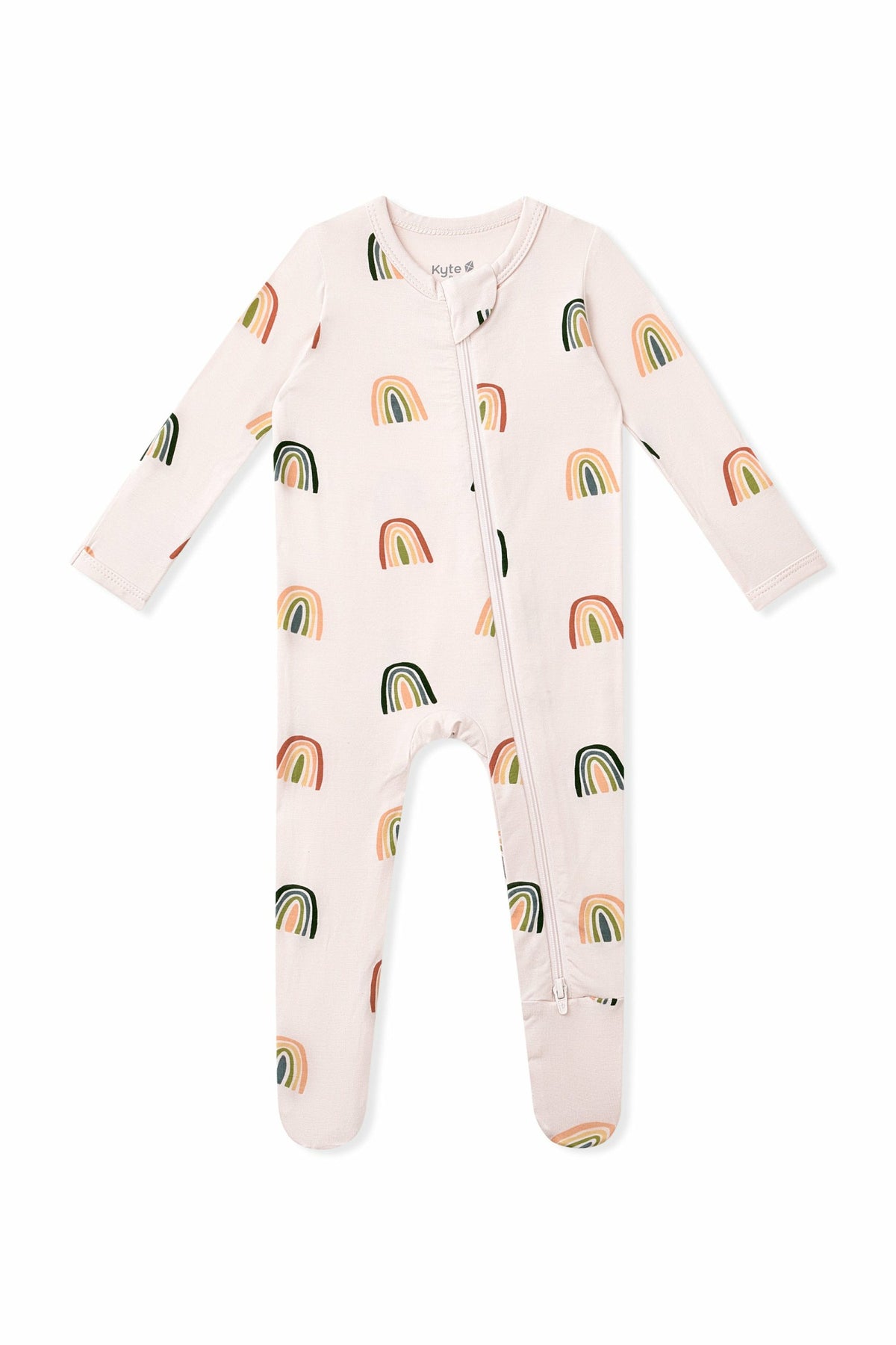 Kyte Baby Zippered Footie in Retro Rainbow