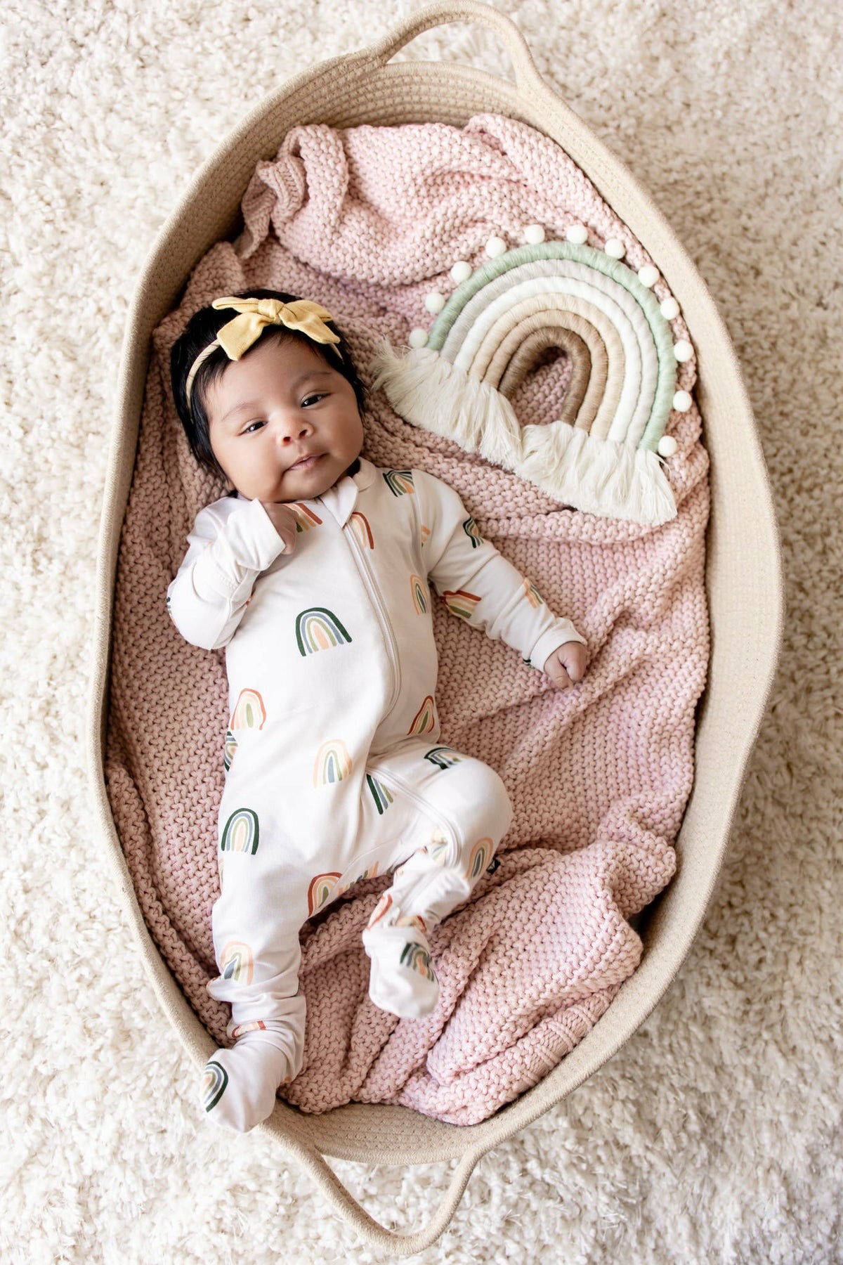 Kyte Baby Zippered Footie in Retro Rainbow