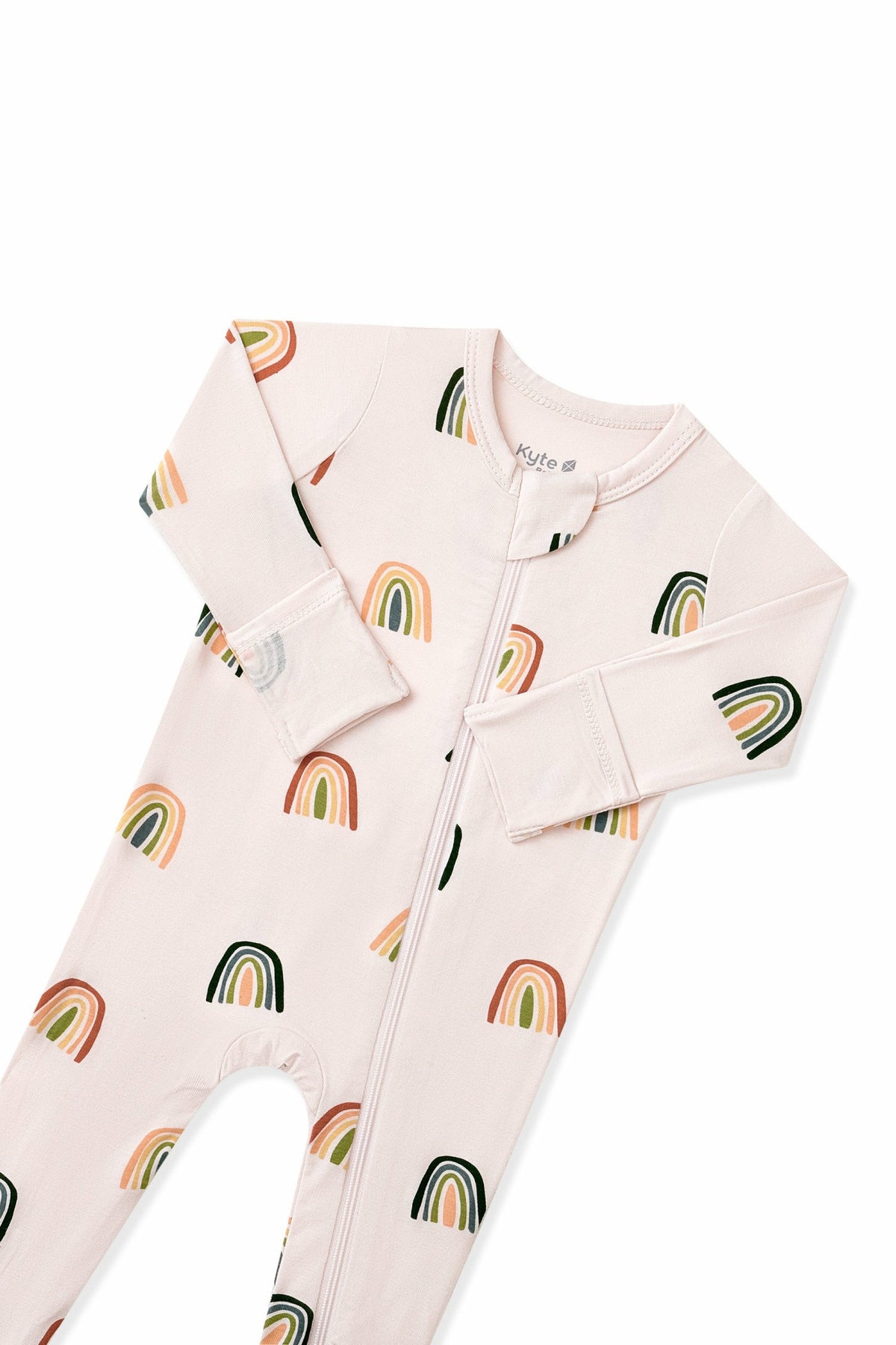 Kyte Baby Zippered Footie in Retro Rainbow