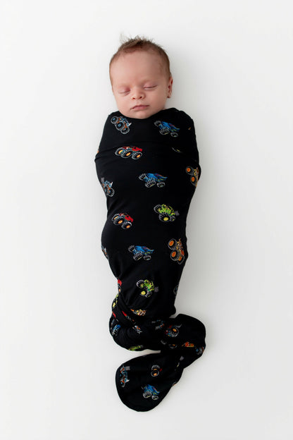Kyte Baby Swaddle Blanket in Monster Truck