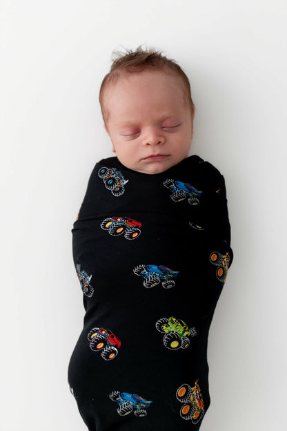 Kyte Baby Swaddle Blanket in Monster Truck
