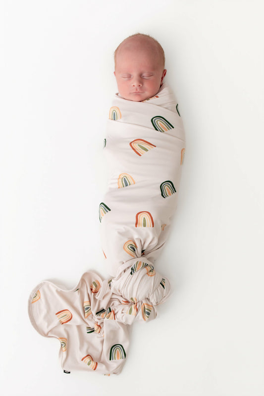 Kyte Baby Swaddle Blanket in Retro Rainbow