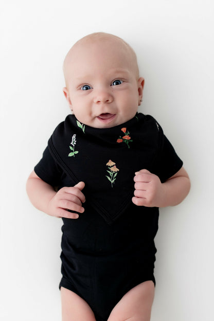 Kyte Baby Bib in Midnight Wildflower