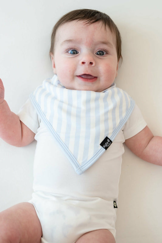 Kyte Baby Bib in Small Mist Stripe