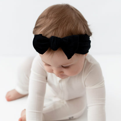 Kyte Baby Knotted Bow Headband in Midnight