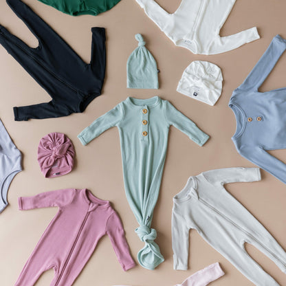Kyte Baby Ribbed Headwrap in Cloud