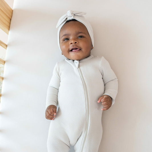 Kyte Baby Ribbed Headwrap in Oat