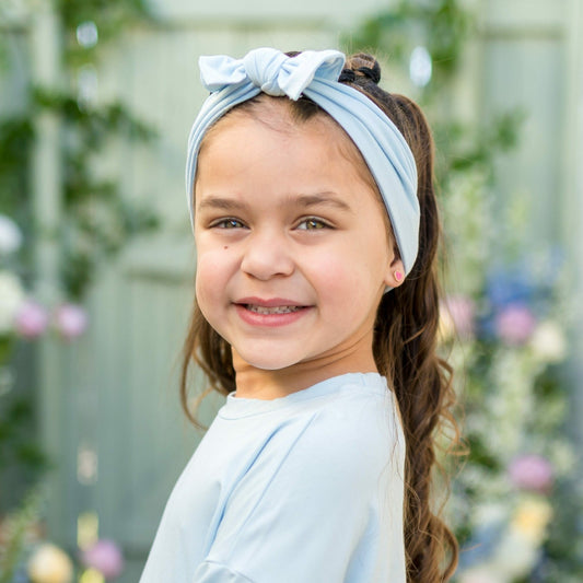Kyte Baby Knotted Bow Headband in Breeze