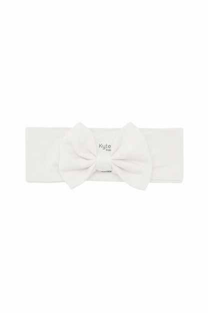 Kyte Baby Bow Headband in Oat