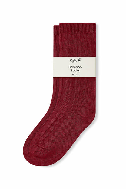 Kyte Baby Knee High Socks in Ruby