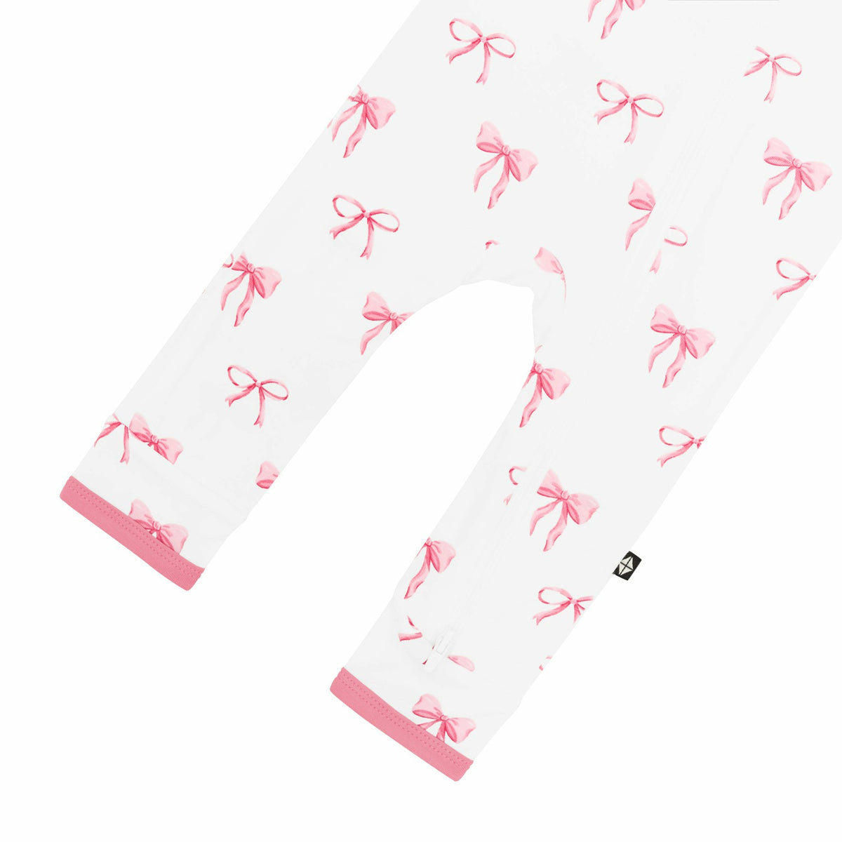 Kyte Baby Shop Bamboo Zippered Romper in Bow Print