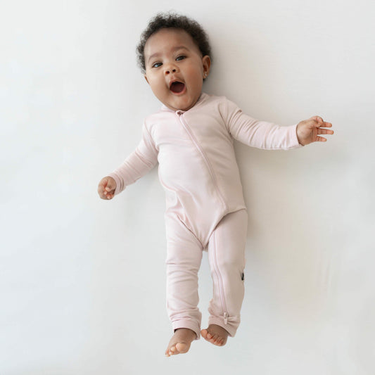 Kyte Baby Zippered Romper in Blush
