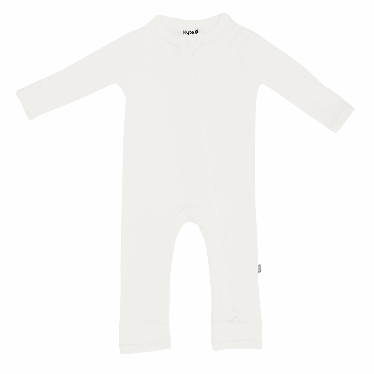 Kyte Baby Zippered Romper in Cloud