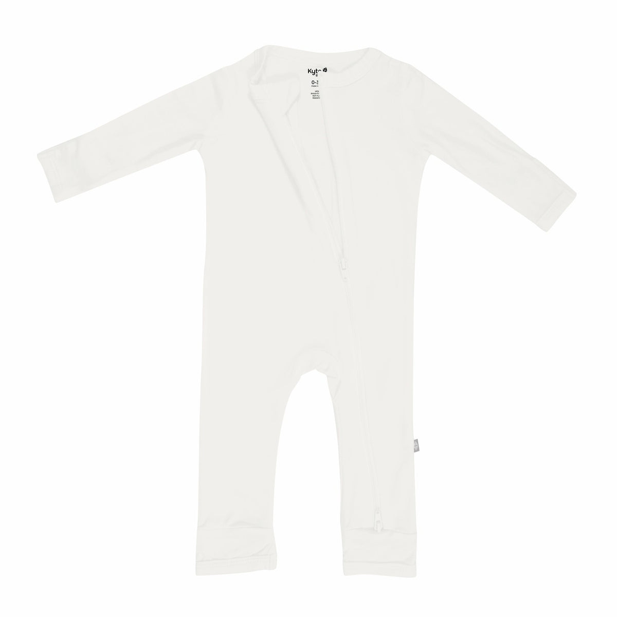 Kyte Baby Zippered Romper in Cloud