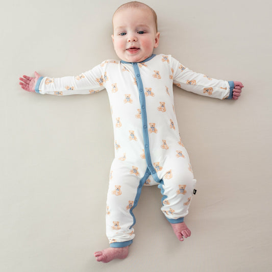 Kyte Baby Bamboo Baby Romper in Teddy Bear Print